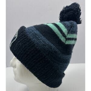 NWT Fan Favorite Seattle Kraken Embroidered Pom Knit Beanie One Size